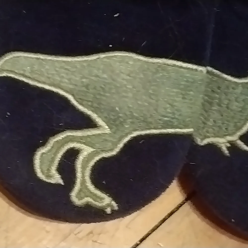 Wonder Nation Kids Dinosaur Slippers - Navy and Green